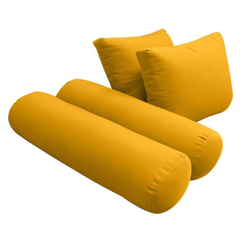 Model-1 CRIB SIZE Bolster & Back Pillow Cushion Outdoor SLIP COVER ONLY