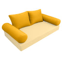 Model-1 QUEEN SIZE Bolster & Back Pillow Cushion Outdoor SLIP COVER ONLY