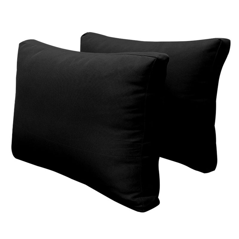 Model-1 CRIB SIZE Bolster & Back Pillow Cushion Outdoor SLIP COVER ONLY