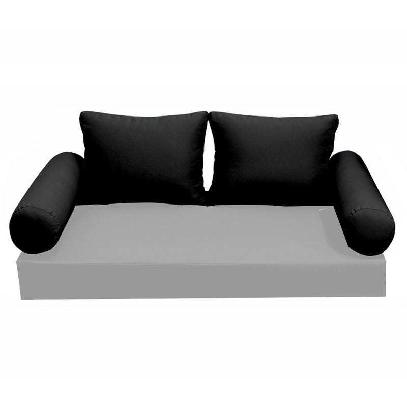 Model-1 CRIB SIZE Bolster & Back Pillow Cushion Outdoor SLIP COVER ONLY