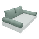 Model-1 TWIN SIZE Bolster & Back Pillow Cushion Outdoor SLIP COVER ONLY