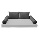 Model-1 QUEEN SIZE Bolster & Back Pillow Cushion Outdoor SLIP COVER ONLY