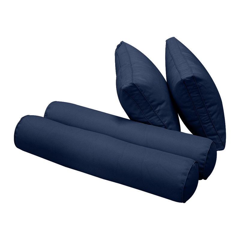 Model-1 CRIB SIZE Bolster & Back Pillow Cushion Outdoor SLIP COVER ONLY