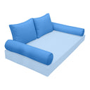 Model-1 TWIN SIZE Bolster & Back Pillow Cushion Outdoor SLIP COVER ONLY