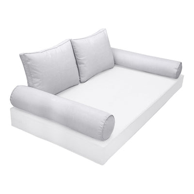 Model-1 CRIB SIZE Bolster & Back Pillow Cushion Outdoor SLIP COVER ONLY