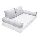 Model-1 TWIN SIZE Bolster & Back Pillow Cushion Outdoor SLIP COVER ONLY