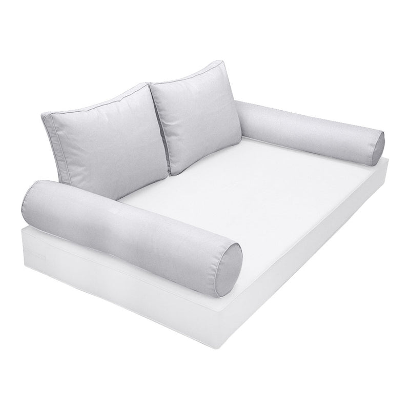 Model-1 CRIB SIZE Bolster & Back Pillow Cushion Outdoor SLIP COVER ONLY