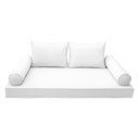 Model-1 Twin-XL Size (80" x 39" x 6") Outdoor Daybed Mattress Bolster Backrest Cushion Pillow |COVERS ONLY|
