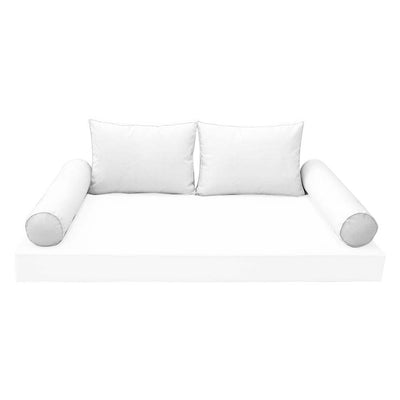 Model-1 CRIB SIZE Bolster & Back Pillow Cushion Outdoor SLIP COVER ONLY