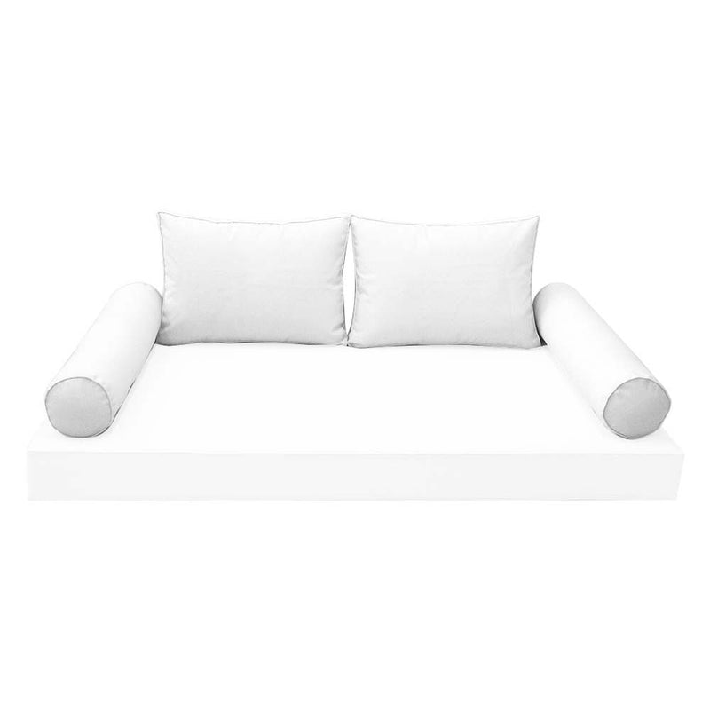 Model-1 CRIB SIZE Bolster & Back Pillow Cushion Outdoor SLIP COVER ONLY
