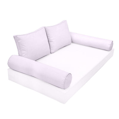 Model-1 CRIB SIZE Bolster & Back Pillow Cushion Outdoor SLIP COVER ONLY