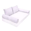 Model-1 TWIN SIZE Bolster & Back Pillow Cushion Outdoor SLIP COVER ONLY