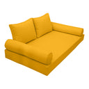 Model-1 Queen Size (80" x 60" x 6") Outdoor Daybed Mattress Bolster Backrest Cushion Pillow |COVERS ONLY|