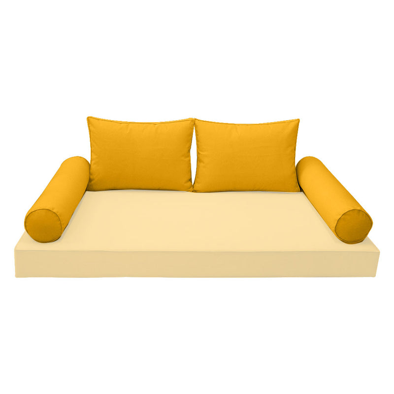 Model-1 CRIB SIZE Bolster & Back Pillow Cushion Outdoor SLIP COVER ONLY