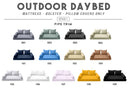 Polyester Fabric Sample Swatch Set for Outdoor Daybed,Patio Porch Swing Bed | 13 Colors