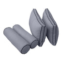 Model-2 Crib Size (52" x 28" x 6") Outdoor Daybed Mattress Bolster Backrest Cushion Pillow |COVERS ONLY|