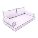 Model-2 Twin Size (75" x 39" x 6") Outdoor Daybed Mattress Bolster Backrest Cushion Pillow |COVERS ONLY|