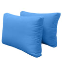 Model-2 Crib Size (52" x 28" x 6") Outdoor Daybed Mattress Bolster Backrest Cushion Pillow |COVERS ONLY|