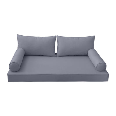 Model-2 Twin Size (75" x 39" x 6") Outdoor Daybed Mattress Bolster Backrest Cushion Pillow |COVERS ONLY|