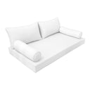 Model-2 Crib Size (52" x 28" x 6") Outdoor Daybed Mattress Bolster Backrest Cushion Pillow |COVERS ONLY|