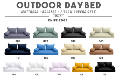 Polyester Fabric Sample Swatch Set for Outdoor Daybed,Patio Porch Swing Bed | 13 Colors