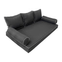 Model-3 Twin-XL Size (80" x 39" x 6") Outdoor Daybed Mattress Bolster Backrest Cushion Pillow |COVERS ONLY|