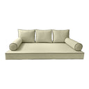 Model-3 Full Size (75" x 54" x 6") Outdoor Daybed Mattress Bolster Backrest Cushion Pillow |COVERS ONLY|