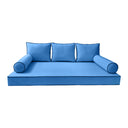 Model-3 Crib Size (52" x 28" x 6") Outdoor Daybed Mattress Bolster Backrest Cushion Pillow |COVERS ONLY|