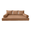 Model-3 Crib Size (52" x 28" x 6") Outdoor Daybed Mattress Bolster Backrest Cushion Pillow |COVERS ONLY|