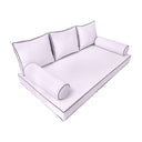 Model-3 Twin-XL Size (80" x 39" x 6") Outdoor Daybed Mattress Bolster Backrest Cushion Pillow |COVERS ONLY|