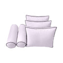 Model-3 Twin-XL Size (80" x 39" x 6") Outdoor Daybed Mattress Bolster Backrest Cushion Pillow |COVERS ONLY|