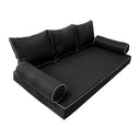 Model-3 Twin-XL Size (80" x 39" x 6") Outdoor Daybed Mattress Bolster Backrest Cushion Pillow |COVERS ONLY|