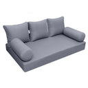 Model-3 Twin-XL Size (80" x 39" x 6") Outdoor Daybed Mattress Bolster Backrest Cushion Pillow |COVERS ONLY|