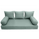 Model-3 Twin-XL Size (80" x 39" x 6") Outdoor Daybed Mattress Bolster Backrest Cushion Pillow |COVERS ONLY|
