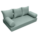 Model-3 Twin-XL Size (80" x 39" x 6") Outdoor Daybed Mattress Bolster Backrest Cushion Pillow |COVERS ONLY|