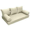 Model-3 Twin-XL Size (80" x 39" x 6") Outdoor Daybed Mattress Bolster Backrest Cushion Pillow |COVERS ONLY|