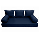 Model-3 Twin-XL Size (80" x 39" x 6") Outdoor Daybed Mattress Bolster Backrest Cushion Pillow |COVERS ONLY|