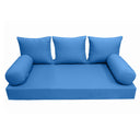 Model-3 Twin-XL Size (80" x 39" x 6") Outdoor Daybed Mattress Bolster Backrest Cushion Pillow |COVERS ONLY|