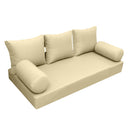 Model-3 Twin-XL Size (80" x 39" x 6") Outdoor Daybed Mattress Bolster Backrest Cushion Pillow |COVERS ONLY|