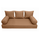 Model-3 Twin-XL Size (80" x 39" x 6") Outdoor Daybed Mattress Bolster Backrest Cushion Pillow |COVERS ONLY|