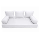 Model-3 Twin-XL Size (80" x 39" x 6") Outdoor Daybed Mattress Bolster Backrest Cushion Pillow |COVERS ONLY|