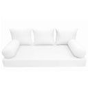 Model-3 Twin-XL Size (80" x 39" x 6") Outdoor Daybed Mattress Bolster Backrest Cushion Pillow |COVERS ONLY|