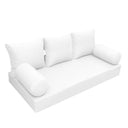 Model-3 Twin-XL Size (80" x 39" x 6") Outdoor Daybed Mattress Bolster Backrest Cushion Pillow |COVERS ONLY|
