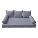 Model-3 Full Size (75" x 54" x 6") Outdoor Daybed Mattress Bolster Backrest Cushion Pillow |COVERS ONLY|