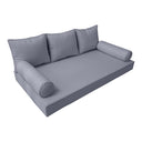 Model-3 Twin-XL Size (80" x 39" x 6") Outdoor Daybed Mattress Bolster Backrest Cushion Pillow |COVERS ONLY|