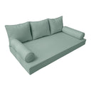 Model-3 Twin-XL Size (80" x 39" x 6") Outdoor Daybed Mattress Bolster Backrest Cushion Pillow |COVERS ONLY|