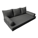 Model-3 Twin-XL Size (80" x 39" x 6") Outdoor Daybed Mattress Bolster Backrest Cushion Pillow |COVERS ONLY|