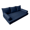 Model-3 Twin-XL Size (80" x 39" x 6") Outdoor Daybed Mattress Bolster Backrest Cushion Pillow |COVERS ONLY|
