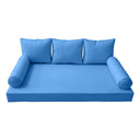 Model-3 Twin-XL Size (80" x 39" x 6") Outdoor Daybed Mattress Bolster Backrest Cushion Pillow |COVERS ONLY|