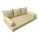 Model-3 Twin-XL Size (80" x 39" x 6") Outdoor Daybed Mattress Bolster Backrest Cushion Pillow |COVERS ONLY|